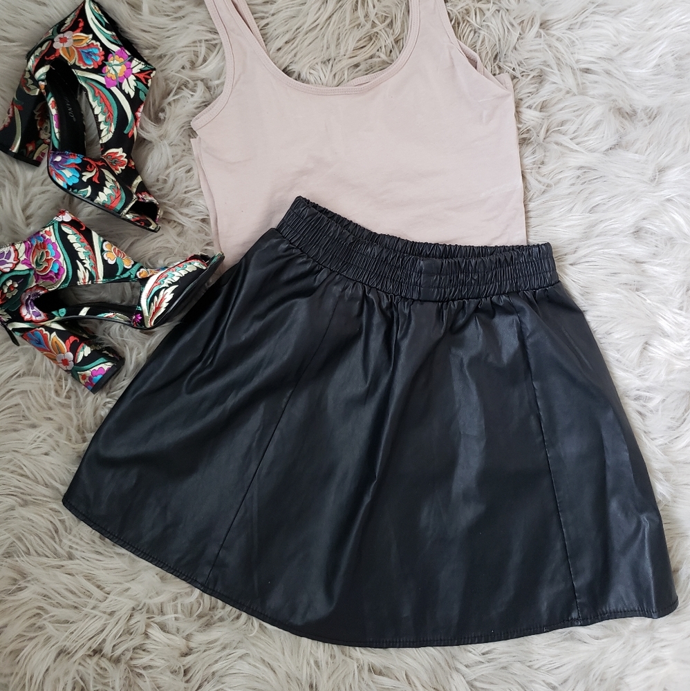 Pleather skirt!